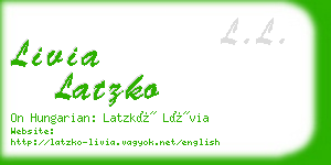 livia latzko business card